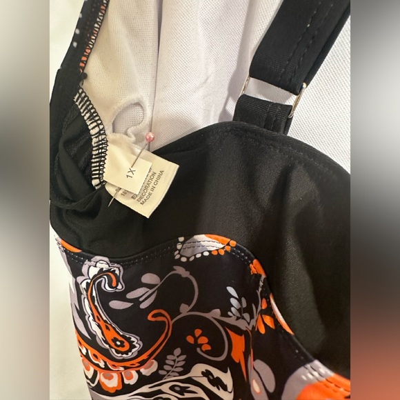 Tropical Tangerine Mix Comfortable Tankini Top - Picture 3 of 3